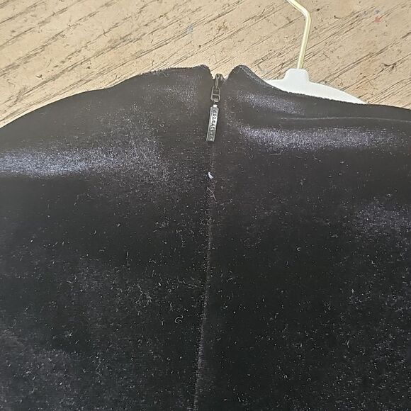 ALL SAINTS black long sleeve velvet mini dress Size 4 - Picture 13 of 14
